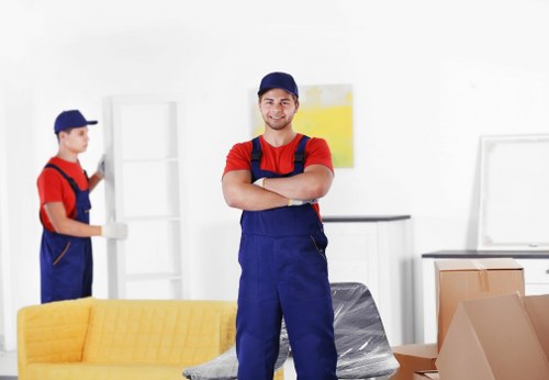 Customer arranging a storage booking and reviewing service terms