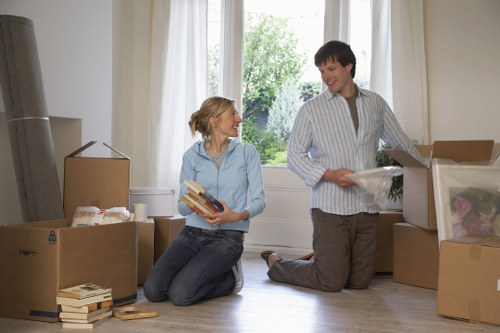 Seasonal household items prepared for storage in Holborn