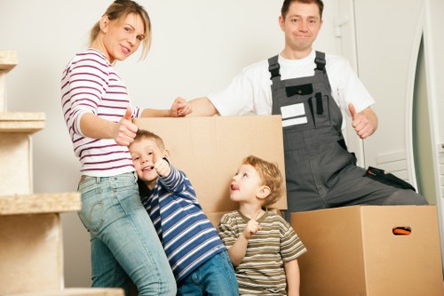 Packed boxes and checklist for planning local removals in Holborn